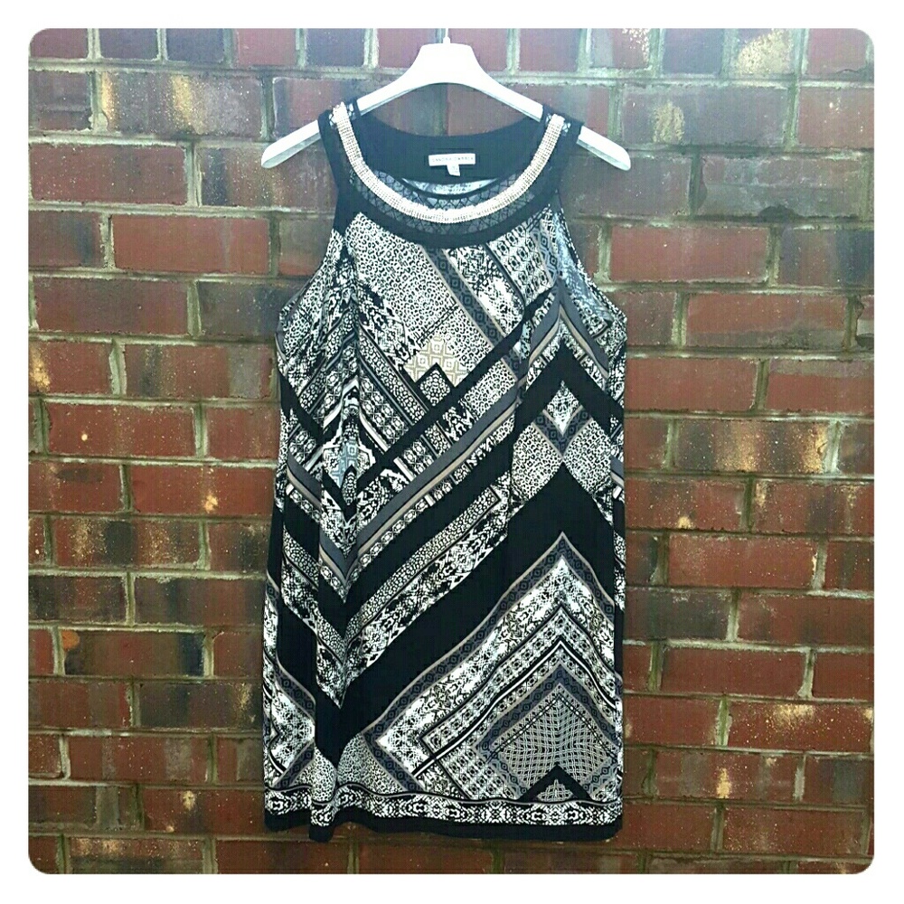 Beautiful Black and Cream Dress